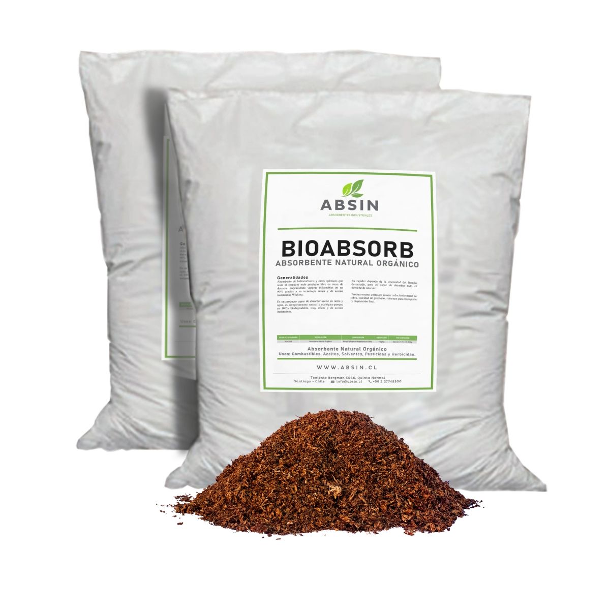 GENERICO - BioAbsorb Absorbente industrial universal 10kg