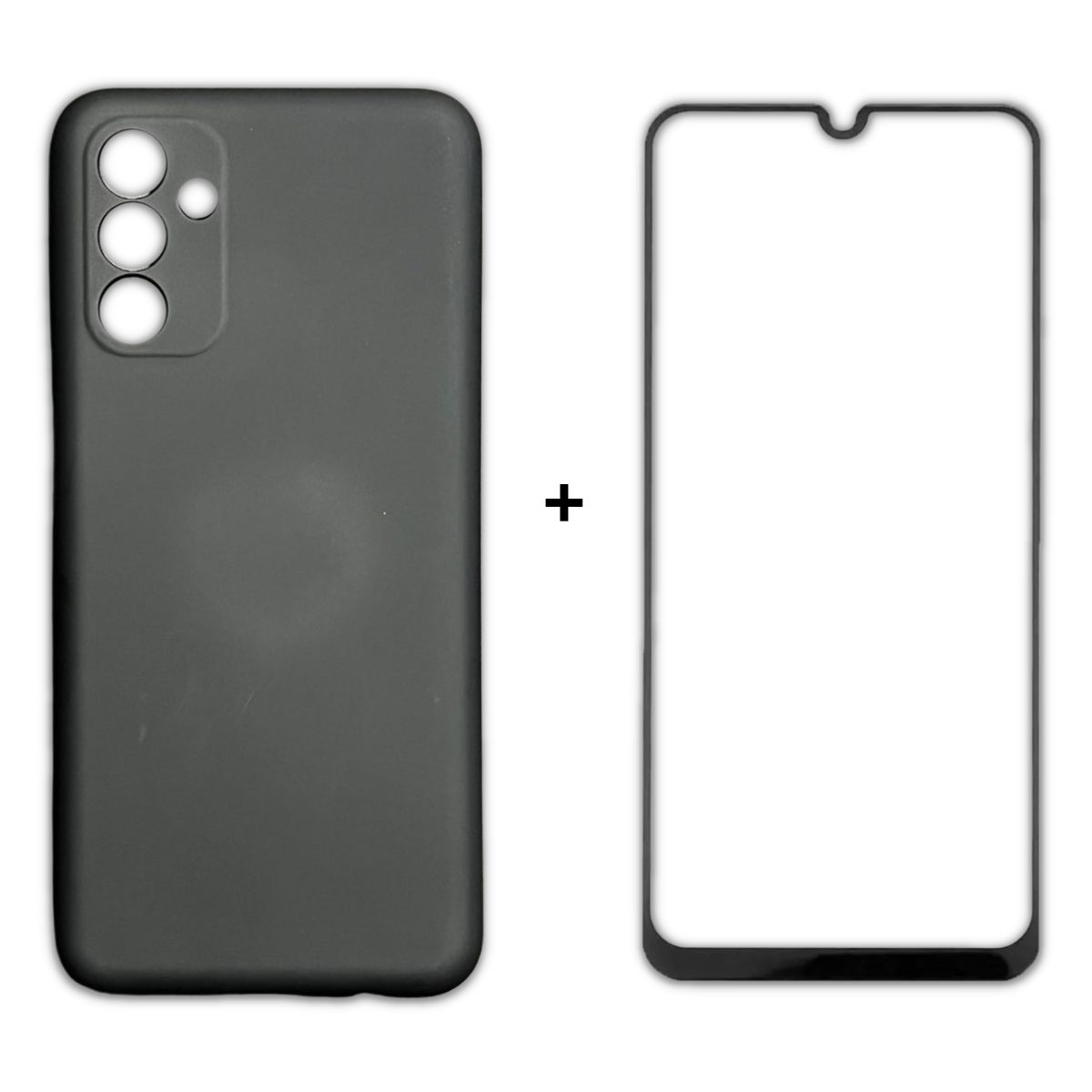 GENERICO - Carcasa funda Color  Mica Para Samsung Galaxy A04s - Negro