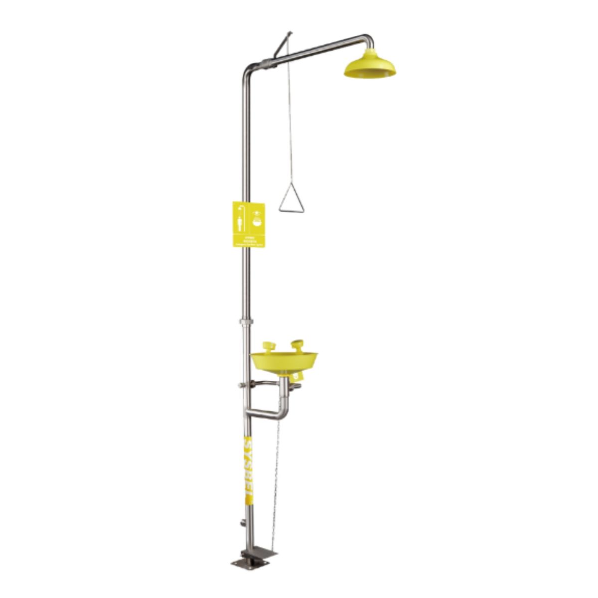 GENERICO - Ducha lavaojos alta visibilidad