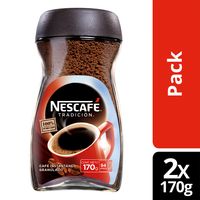 Café NESCAFÉ® Tradición Frasco 170g Pack X2