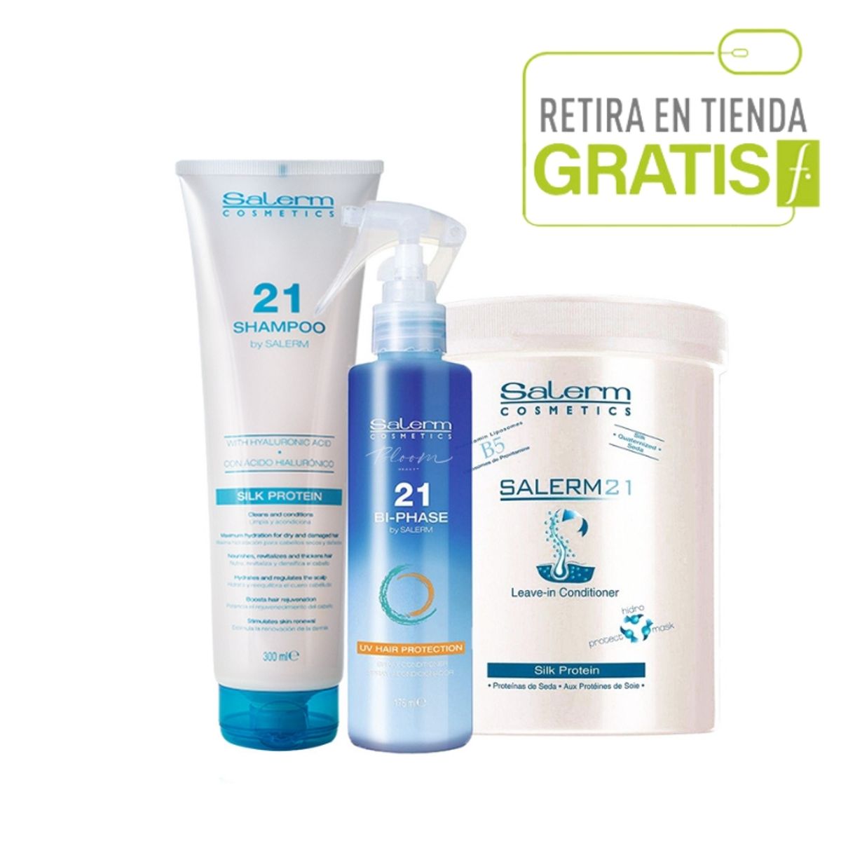SALERM - SALERM 21 Kit Shampoo + Bi-fase + Crema 1000 ML