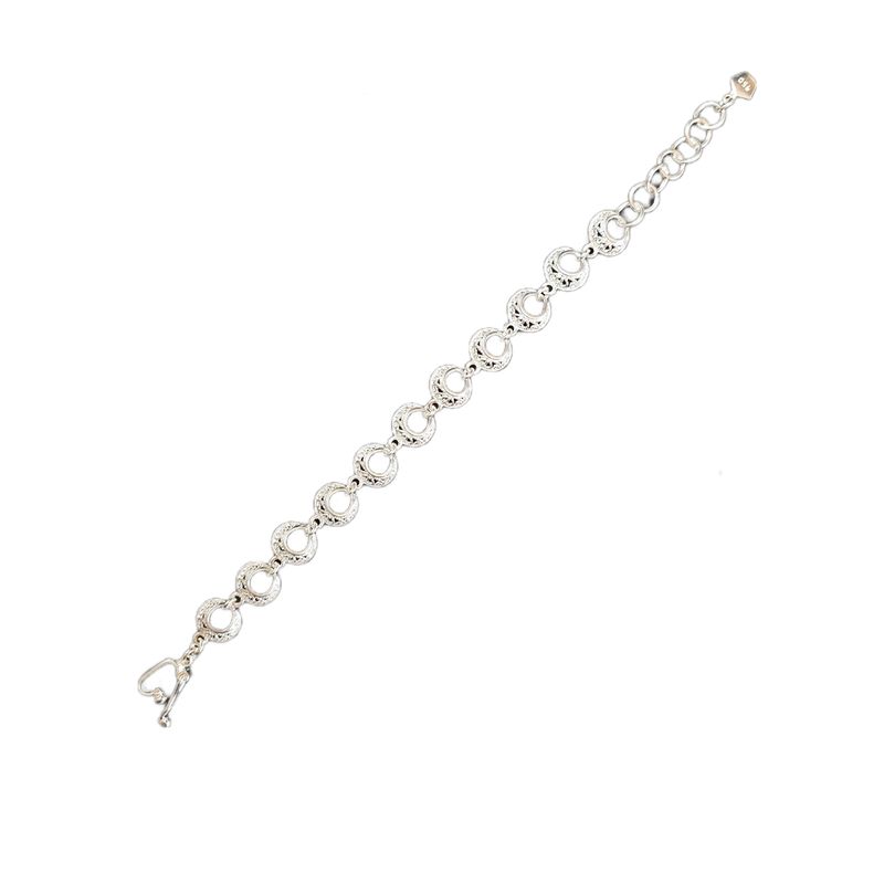 MOR JOYAS - Pulsera Plata Ley 950 / Luna Filigrana