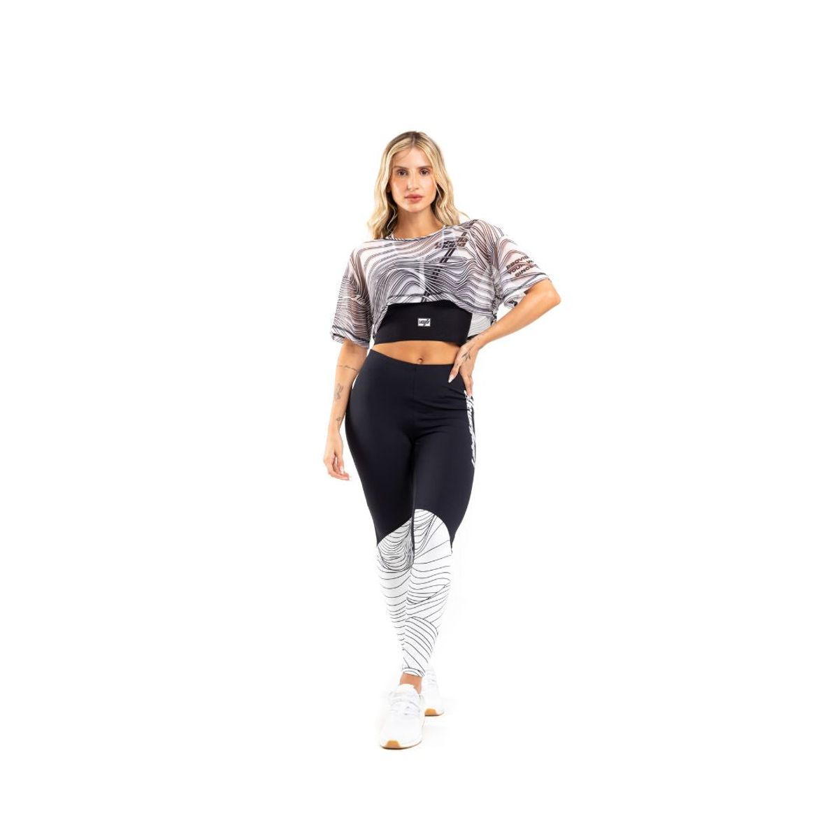 LABELLAMAFIA - Leggings Waves Negro
