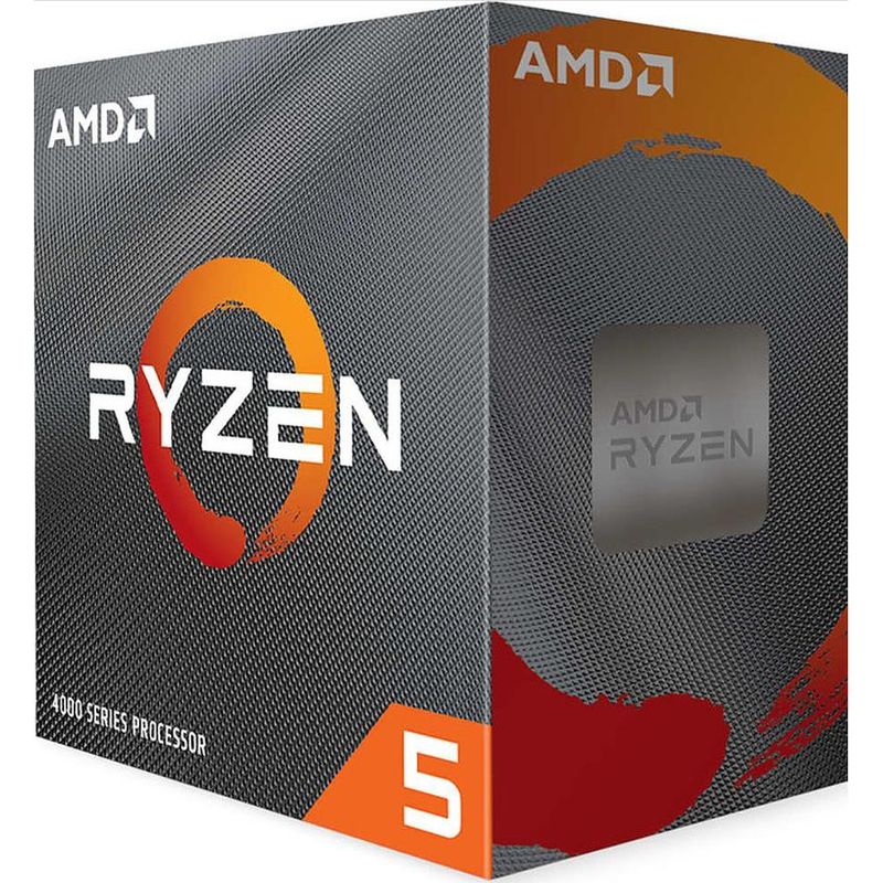 AMD CORP - Procesador AMD Ryzen 5 4600G, AM4, 6-Core 3.7Ghz (4.2 Max Boost), 65W