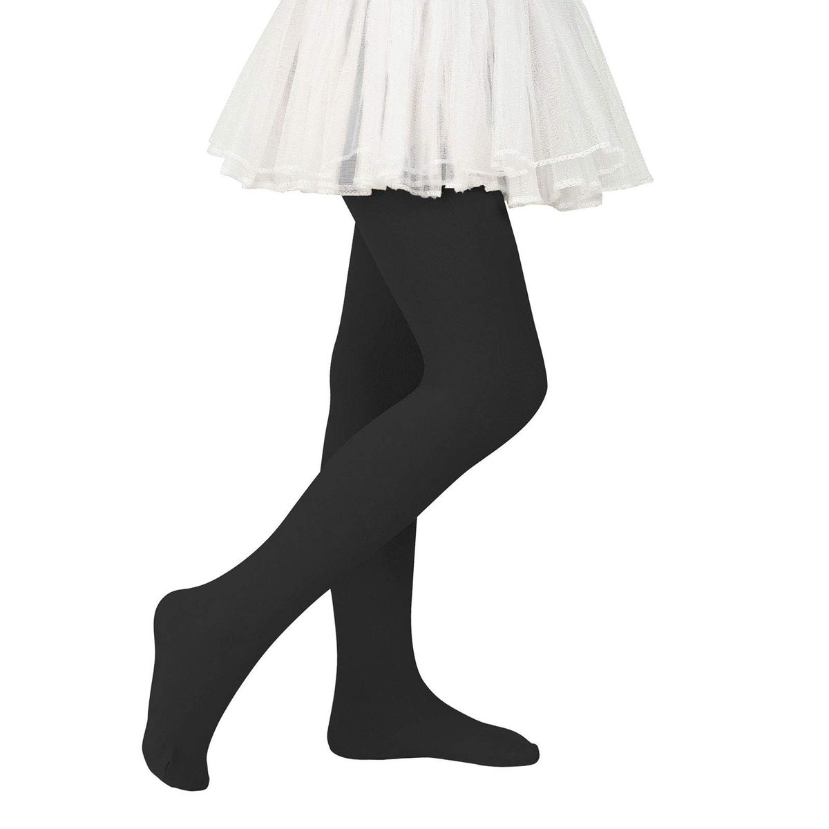 EVERSO - Pack2 Pantys Panties Blanca Y Piel Para Ballet Niña.