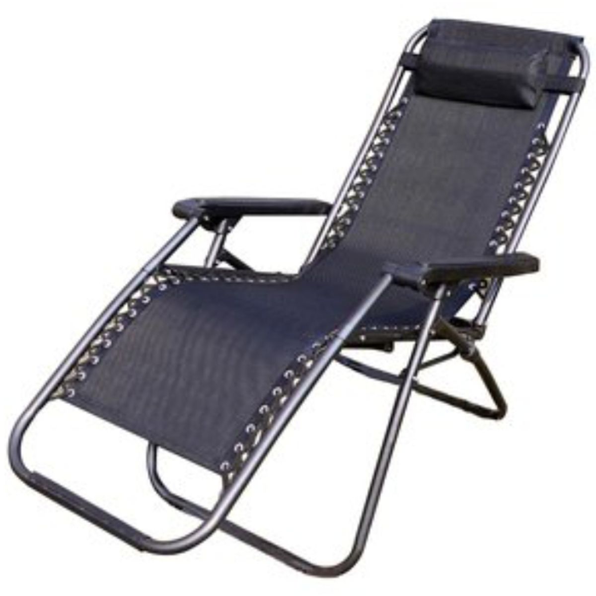 GENERICO - SILLA REPOSERA PLEGABLE RECLINABLE CON ALMOHADILLA