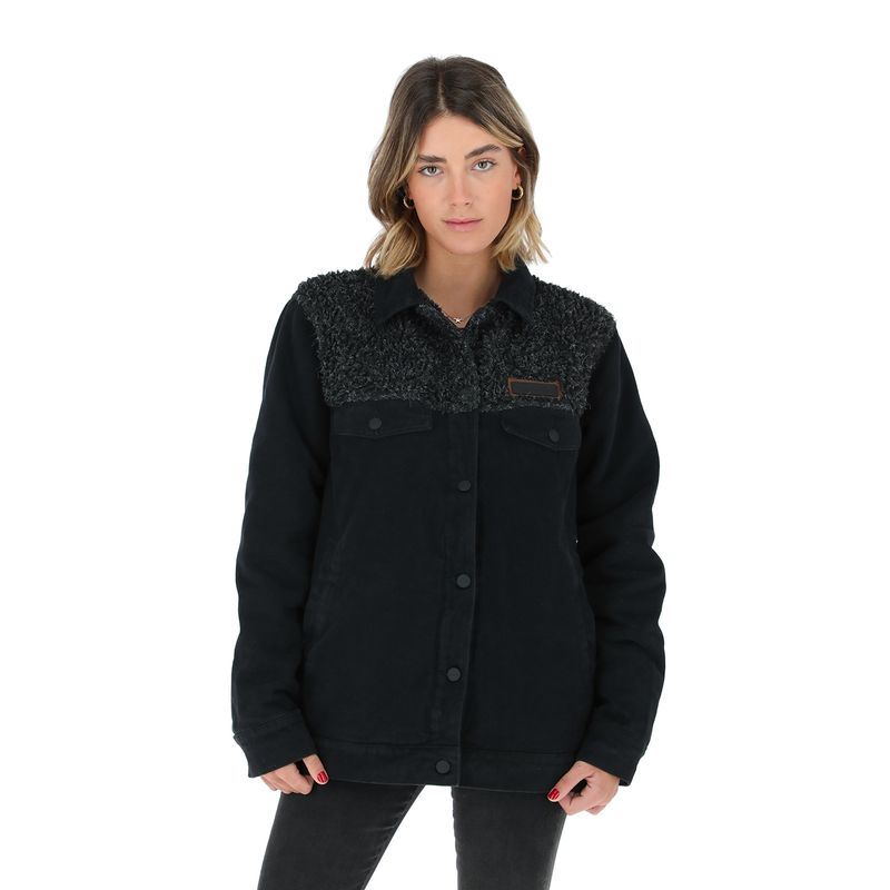 BUFFALO CHILE - Chaqueta Chaeto Negro Mujer