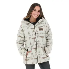 BUFFALO CHILE - Chaqueta Chiporro Pattern Beige Mujer