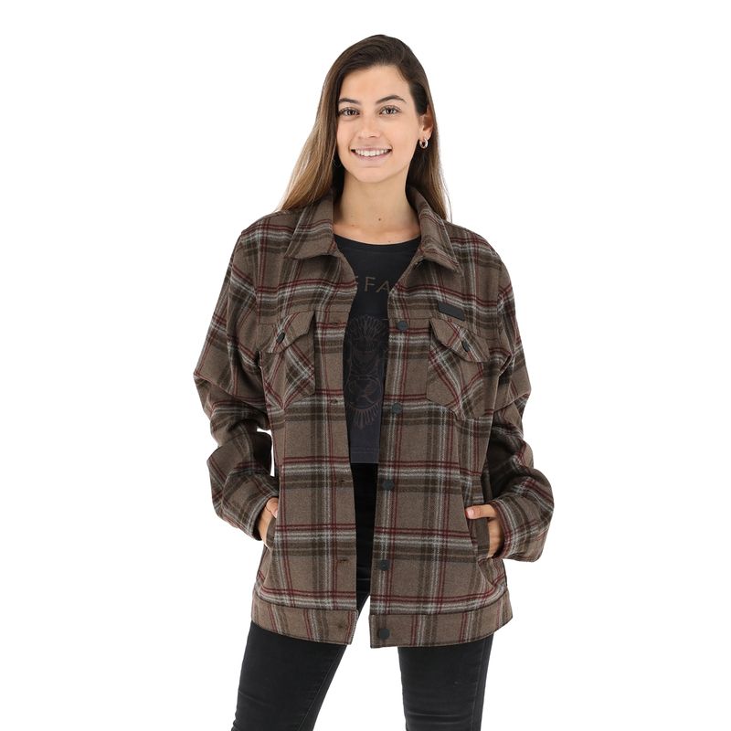 BUFFALO CHILE - Chaqueta Pesquera Tartan Mujer