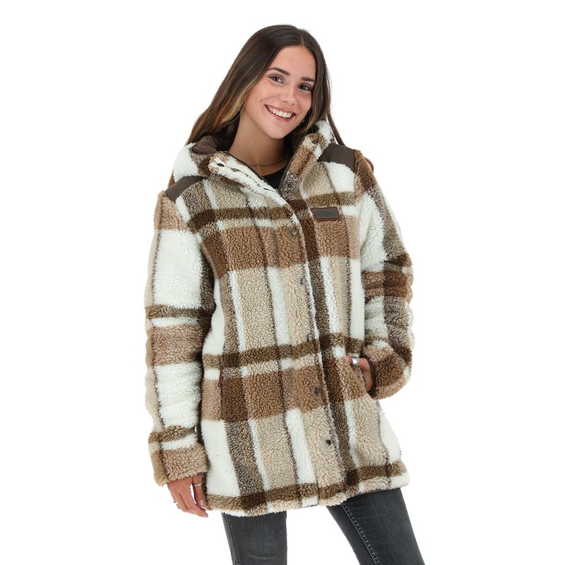 BUFFALO CHILE - Chaqueta Reversible Chipodos Pattern Crudo - Cafe Jaspeado Mujer