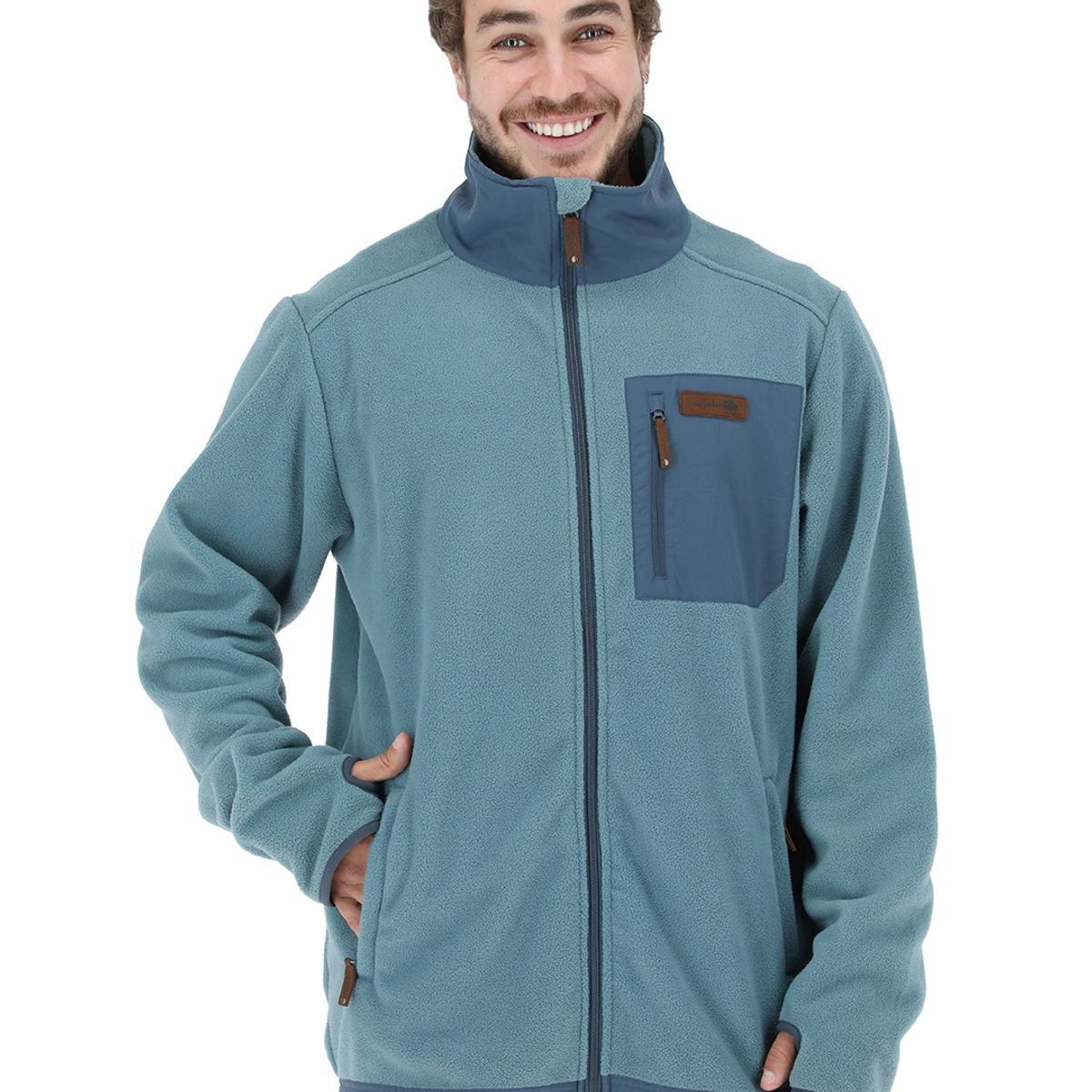 BUFFALO CHILE - Polar Veinticuatro Siete Azul Hombre