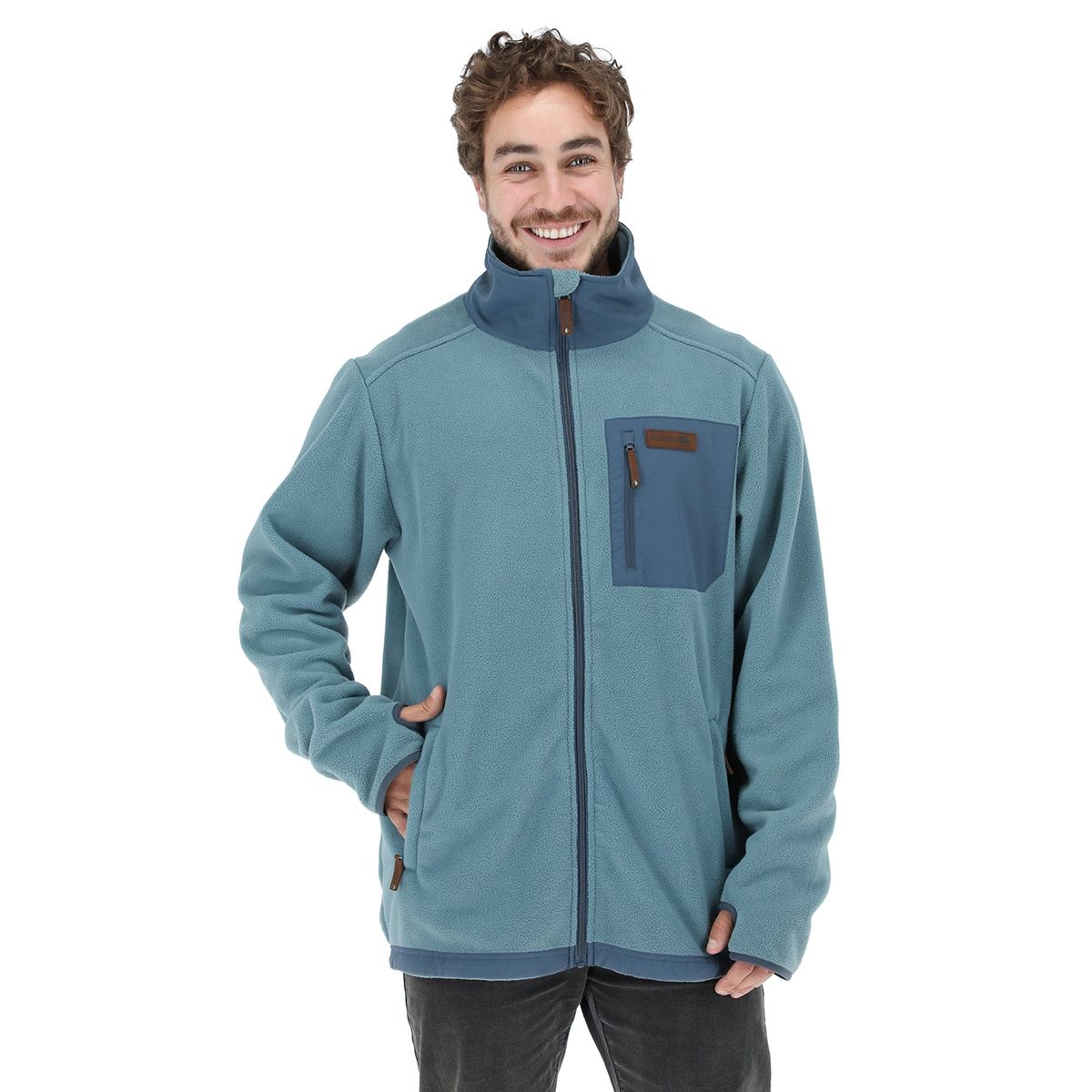 BUFFALO CHILE - Polar Veinticuatro Siete Azul Hombre