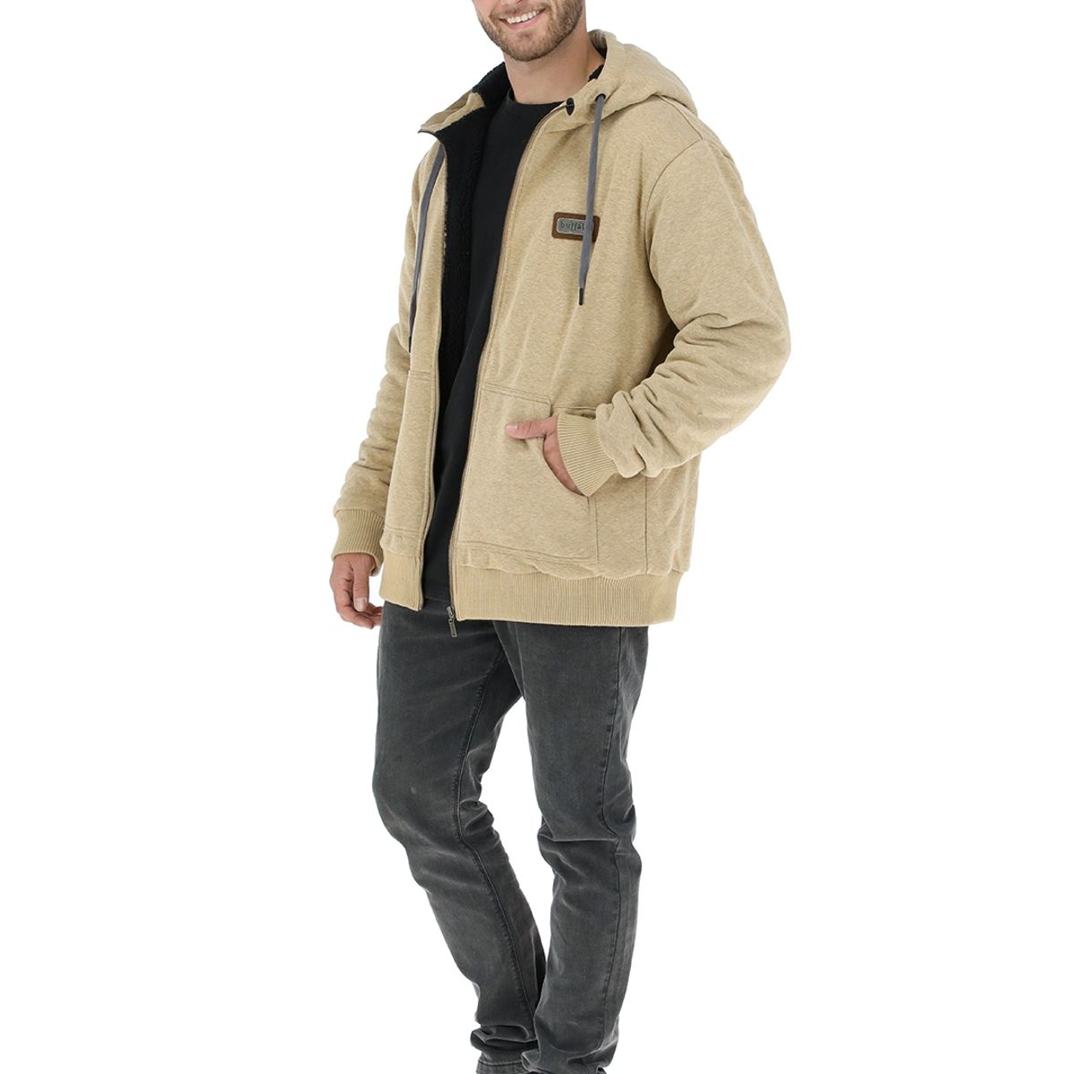 BUFFALO CHILE - Poleron Chiporro 2 Mostaza Hombre