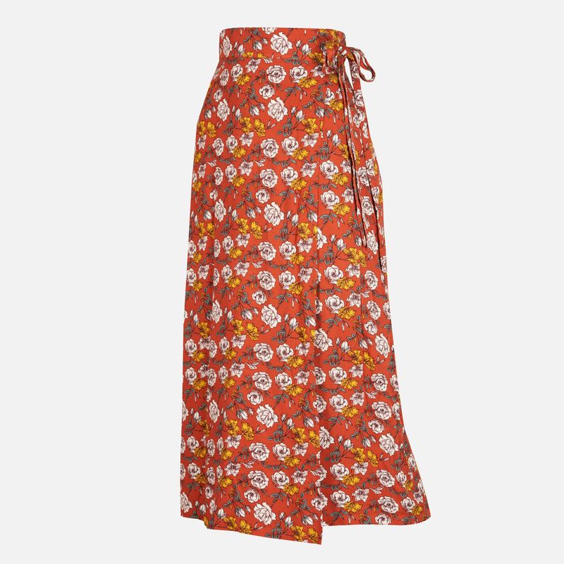 HAKA HONU - Falda Mujer Bandurria Full Print Damasco Haka Honu