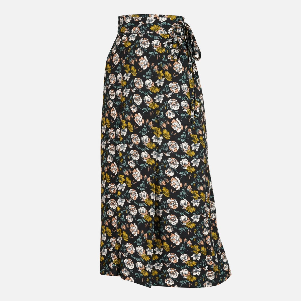 HAKA HONU - Falda Mujer Bandurria Full Print Negro Haka Honu