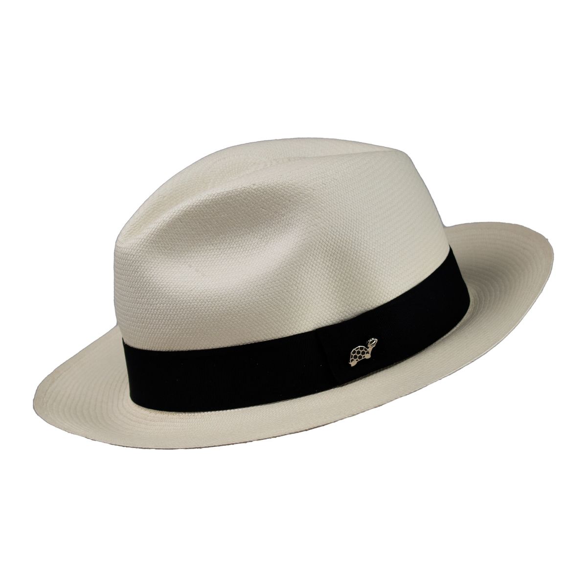 TORTUGAHAT - Sombrero Extra Fino Paja Toquilla Color Blanco Tejido A Mano Ecuador