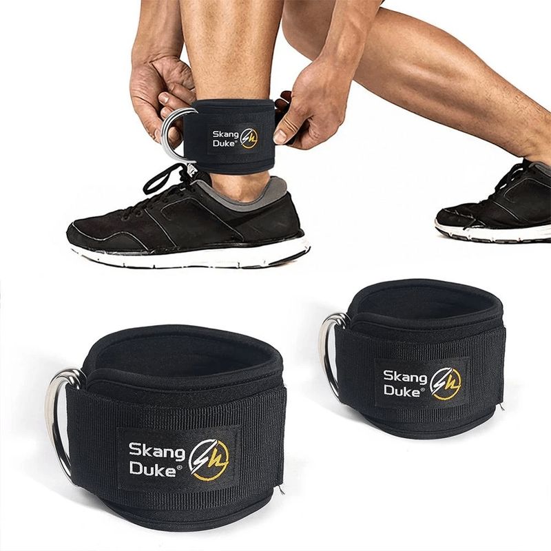GENERICO - Par Tobillera Para Gimnasio Gym Polea Pesas Gluteos Pierna
