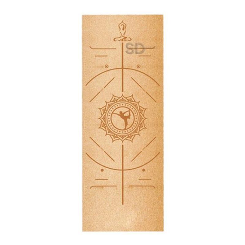 SDFIT - Mat de yoga corcho y látex natural 5.5 mm – 601 con bolso