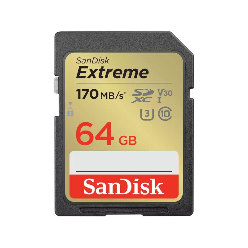 SANDISK - Tarjeta SanDisk Extreme SD 64GB UHS-I