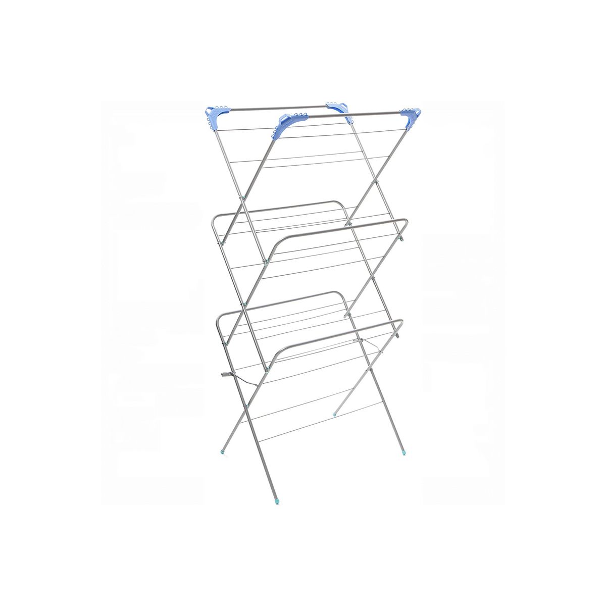 DBLUE - Tendedero de Ropa Triple Vertical Fácil de Transportar