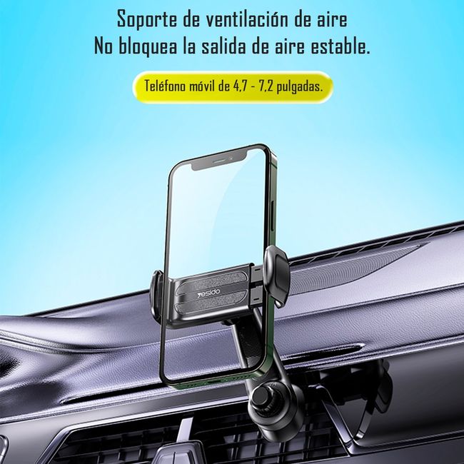 YESIDO - Soporte Holder De Rejilla Para Auto Telefono Yesido C165