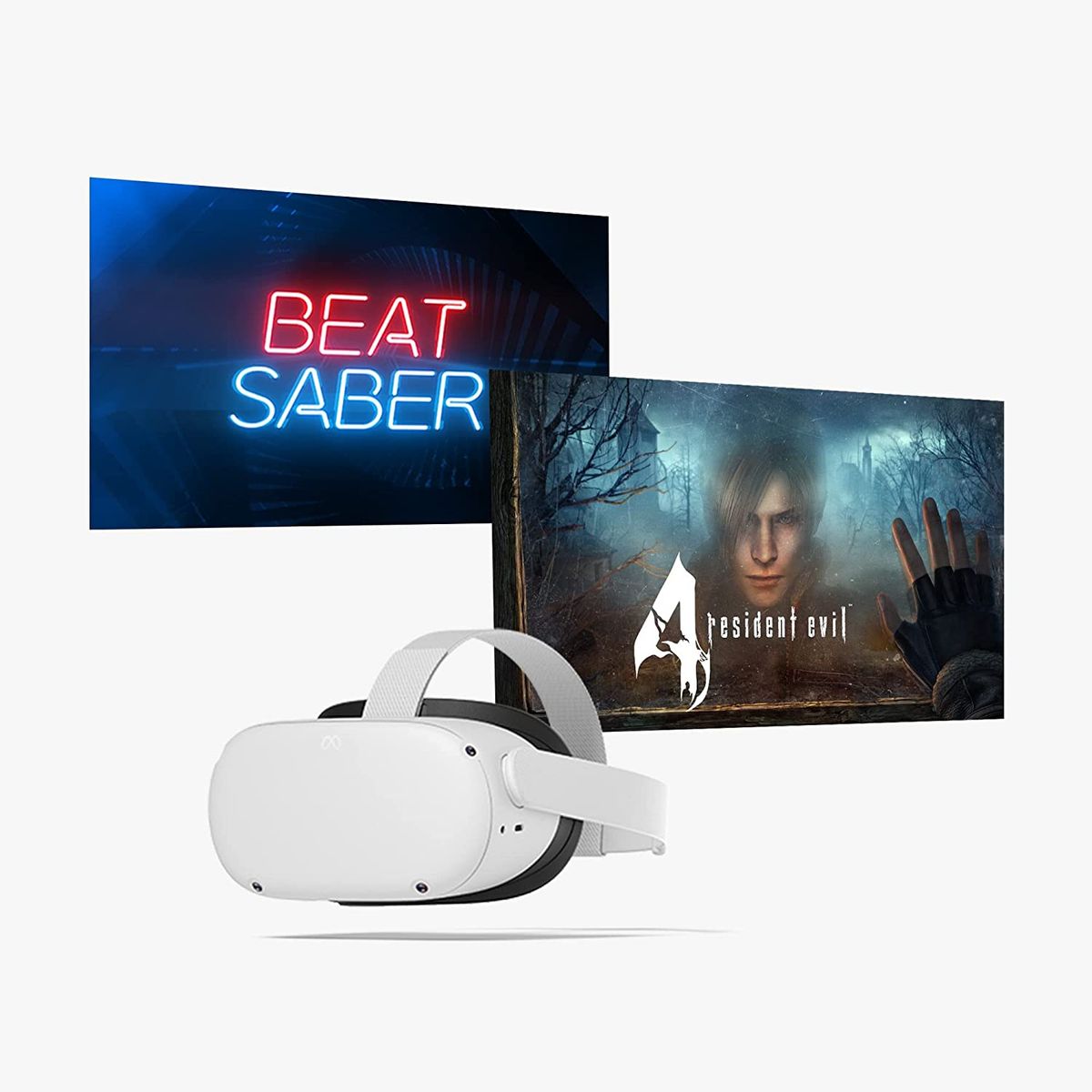 OCULUS - Meta Quest 2, VR AIO, 256GB, Incluye Resident Evil 4 y Beat Saber