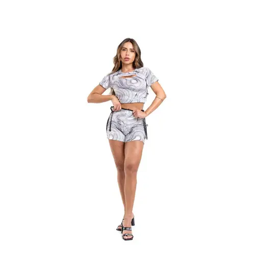 LABELLAMAFIA - Cropped Endless Estampado