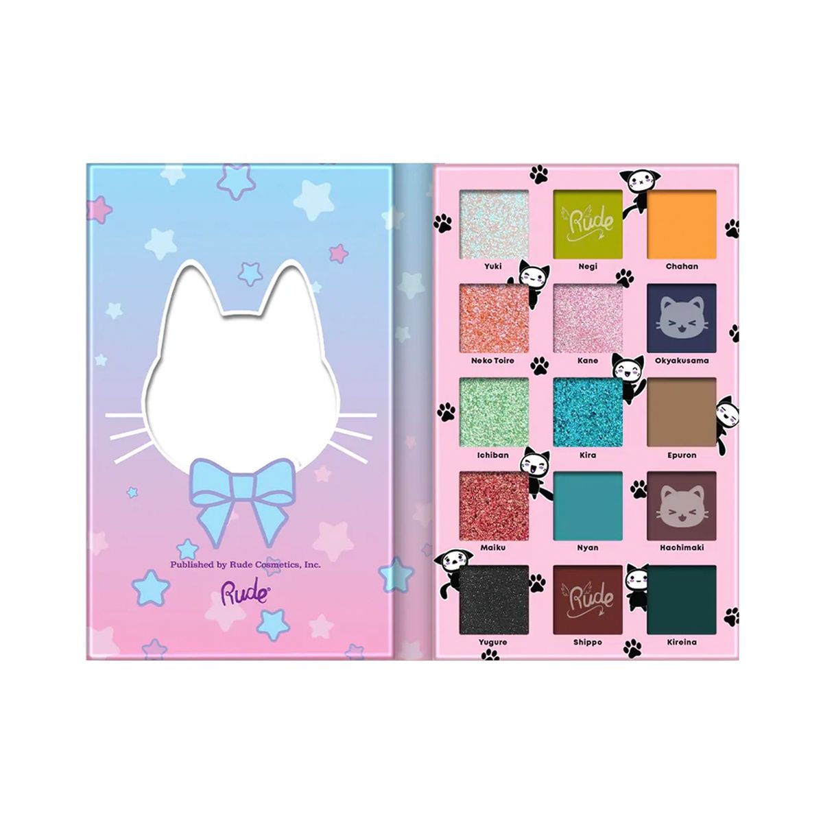 RUDE COSMETICS - Paleta de Sombras Cat Girl Chronicles Rude Cosmetics