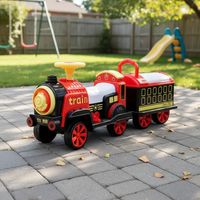 Tren a Batería Ferrocarril Rojo