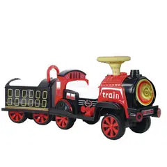 BEBESIT - Tren a Batería Ferrocarril Rojo
