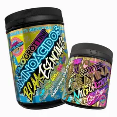 ITALO GROTTINI - CREATINA MONOHIDRATADA 300GR PACK AMINOACIDOS ESENCIALES 1KG PIÑA