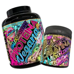 ITALO GROTTINI - CREATINA MONOHIDRATADA 300GR PACK PROTEINA VEGANA CAPPUCCINO COCO 5LB