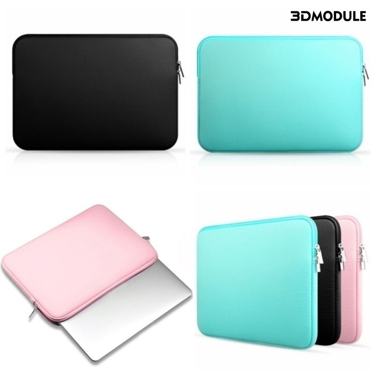 GENERICO - FUNDA PROTECTORA DE NOTEBOOK 15 PULGADAS COLOR ROSADO