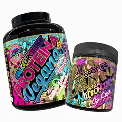 ITALO GROTTINI - CREATINA MONOHIDRATADA 300GR PACK PROTEINA VEGANA G. LECHE CONDENSADA