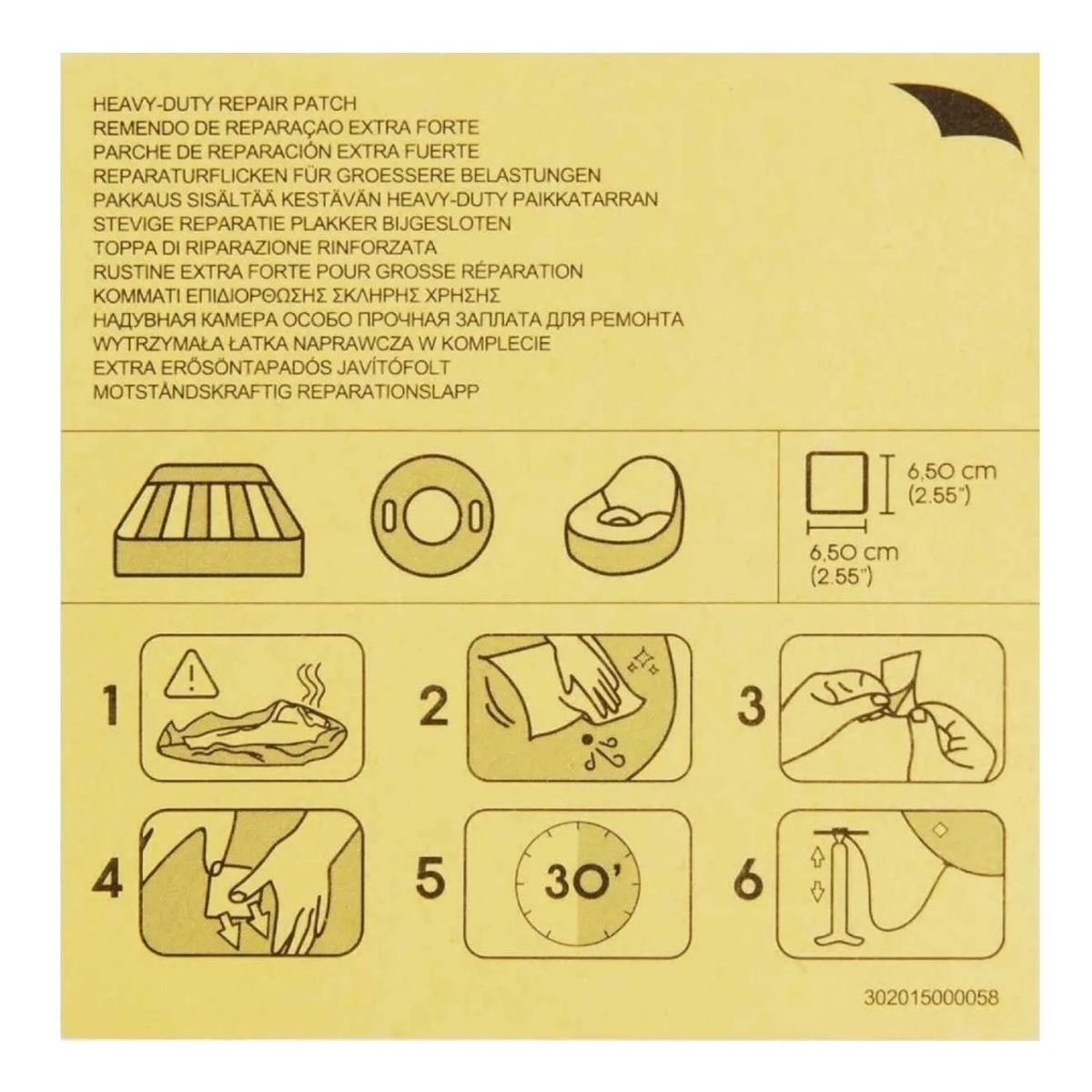 BESTWAY - Set 10 Parches De Reparacion Piscinas Estructurales Inflables