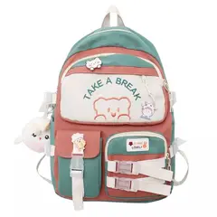 MV MOVAC - Mochila Bolso Escolar Kawaii Estilo Coreano Gran Capacidad Impermeable