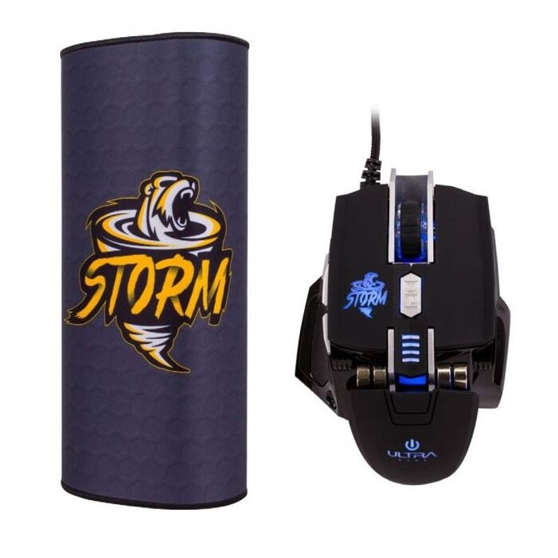 ULTRA - Kit Gamer Mouse X12  Mouse Pad Storm 75x35