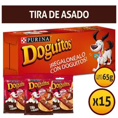 PURINA - 15 doguitos tiras de asado