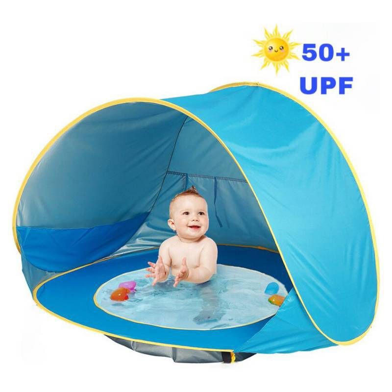 GENERICO - Piscina con Carpa Protección UV Plegable