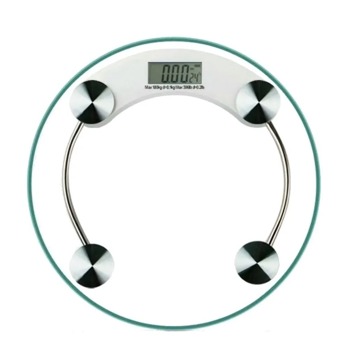 GENERICO - Balanza Peso Báscula Digital De Baño Vidrio 180k Redonda