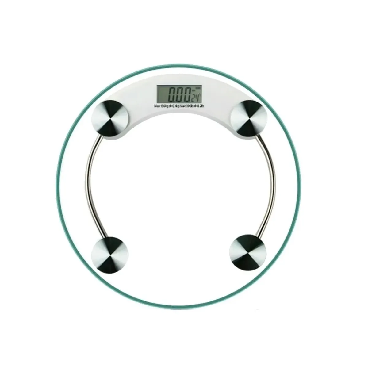 GENERICO - Balanza Peso Báscula Digital De Baño Vidrio 180k Redonda