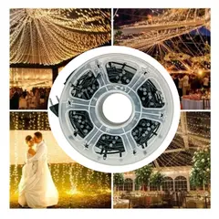 GENERICO - Luces LED Guirnalda EVENTOS Matrimonios Blanco Cálido 50metros
