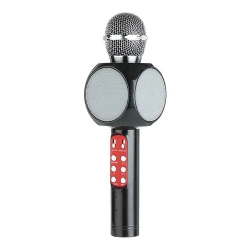 GENERICO - Microfono Inalambrico Karaoke Bocina Bluetooth Fm Radio Led 240066