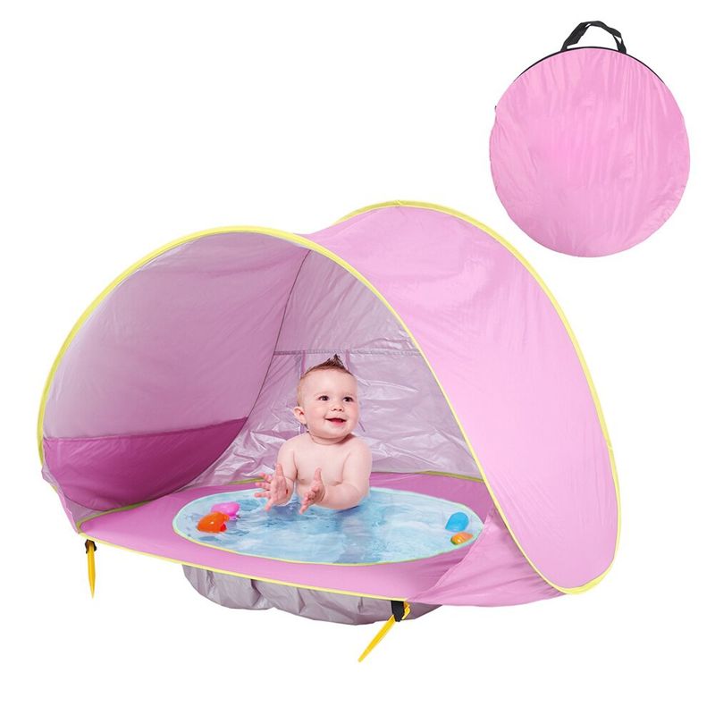 GENERICO - Piscina con Carpa Protección UV Plegable