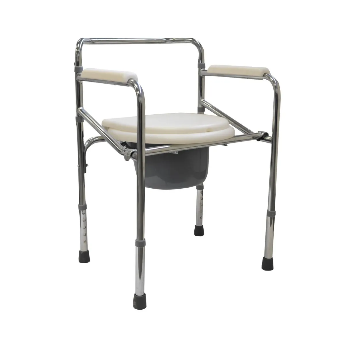 GLOMED - Baño Portátil WC Plegable Acero Cromado GLOMED