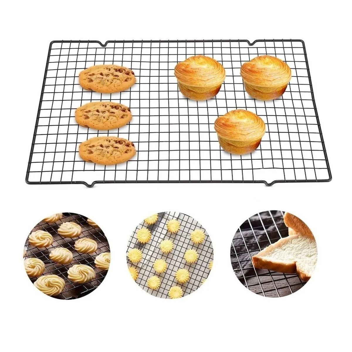 GENERICO - Rejilla Para Galleta Rejilla Para Enfriar Galleta Pizza 40cm