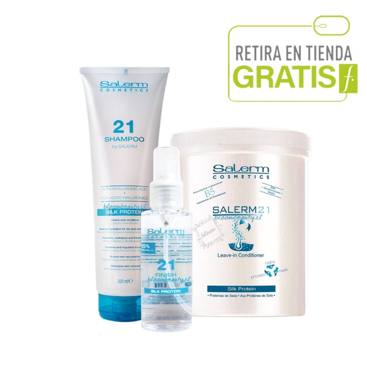 SALERM - SALERM 21 Kit Shampoo + Finish + Crema 1000 ML