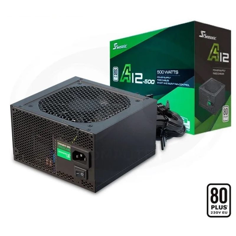 GENERICO - Fuente de Poder Seasonic Series A12 500W certificación 80 Plus White