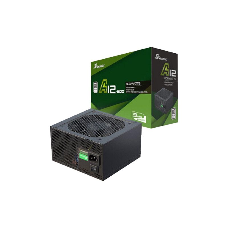 GENERICO - Fuente de Poder Seasonic Series A12 600W certificación 80 Plus White