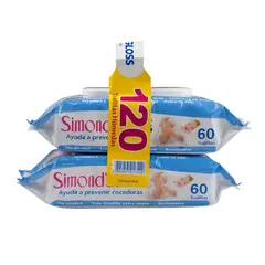 SIMONDS - Pack Gloss Toallitas Humedas 2x60 un